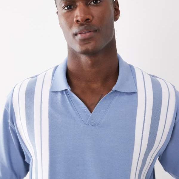 エイソス ASOS asos ASOS DESIGNのヘビーウェイト、ゆったりとしたボックス席影ぼうしのスポーツシャツ。ダイアログボックス科目付き添い人、青み。 トップス メンズ 成人男性 インポートブランド 弱められた大きさから馬鹿でかい大きさまで
