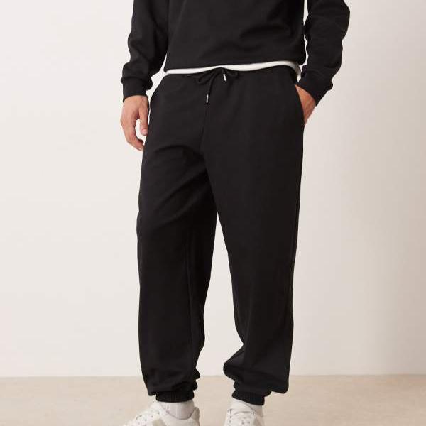 エイソス ASOS asos ASOS DESIGN co-ord breatheMAX・・ オーバーサイズ ジョガーパンツ（ブラック） パンツ ボトム メンズ 男性 インポートブランド 小さいサイズから大きいサイズまで 12,346円