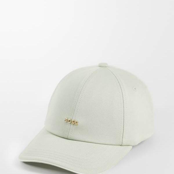 BOSSのレッドゴールドロゴキャップ（淡いグリーン） 帽子 レディース 女性 インポートブランド｜セレクトショップ　Diva　Closet