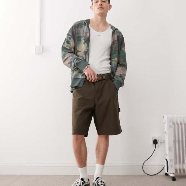 ヴァンズ Vans VANS バンズ Vans ドリル チョア ルーズフィット カーペンター ショーツ（ダークブラウン） パンツ ボトム メンズ 男性 インポートブランド 小さいサイズから大きいサイズまで