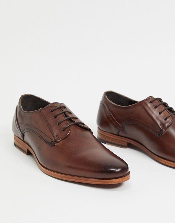 楽天市場 エイソス Asos Asos Asos Designは ナチュラルソールのブラウンレザーのレースアップシューズです 靴 メンズ 男性 インポートブランド 小さいサイズから大きいサイズまで セレクトショップ Diva Closet