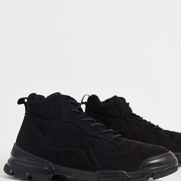 Schuh 黒のズデーテンのschuhcallebハイカーブーツ 靴 メンズ 男性 インポートブランド 小さいサイズから大きいサイズまで Ice Org Br