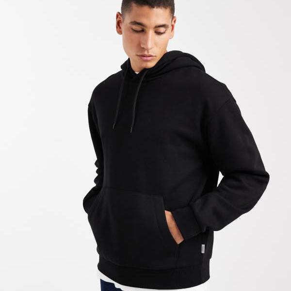 JJ Rebelのリラックスフィットパーカー（ブラック） トップス メンズ 男性 インポートブランド 小さいサイズから大きいサイズまで