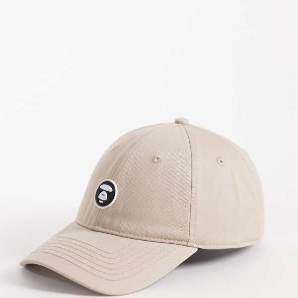 ア・ベイシング・エイプ AAPE BY A BATHING APE Aape by A Bathing Apeのロゴタイプ入り口・入口野球旗がしら（ベージュ） かぶり笠 レディース 成人女性 インポートブランド