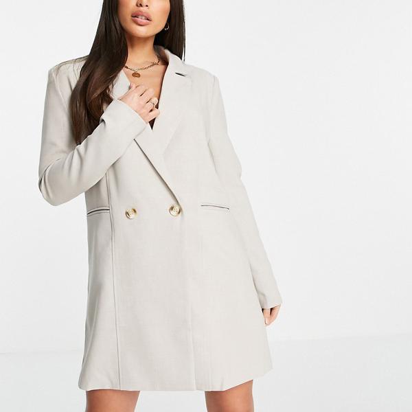 レディースファッション コート ジャケット 驚きの値段で 小さいサイズから大きいサイズまで インポートブランド 女性 レディース アウター ライトオートミールの4th Recklesstall特大ブレザードレス Beachsidecliniccr Com