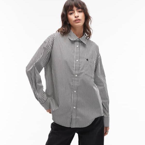 カーハート Carhartt WIP Carhartt Carhartt WIP ダルドリーストライプ 長袖シャツ（黒と白） トップス レディース 女性 インポートブランド 小さいサイズから大きいサイズまで