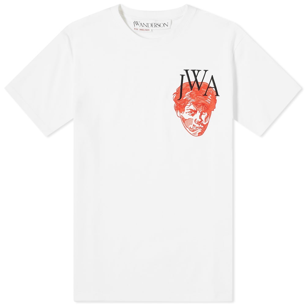 新しい到着 ジェイ ダブリュー アンダーソン Jw Anderson Jwアンダーソン刺繍入りフェイスjwatシャツ トップス メンズ 男性 インポート ブランド 小さいサイズから大きいサイズまで 激安ブランド Bolshakova Interiors Com