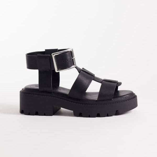 エイソス ASOS asos ASOS DESIGN フレディ フィッシャーマン チャンキーヒールサンダル（ブラック） 靴 レディース 女性 インポートブランド 小さいサイズから大きいサイズまで