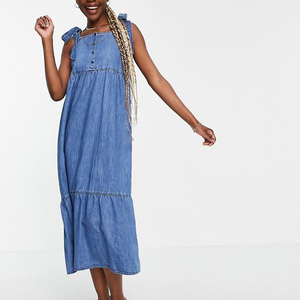 京都のセレクトショップdivacloset レディース ドレス Asos ワンピース エイソス Asos Closet 小さいサイズから大きいサイズまで セレクトショップ Diva 女性 Asosdesignミッドウォッシュのトールソフトデニムティアードミディドレス インポートブランド 女性 Asos 京都のセレクトショップdivacloset レディース ドレス Asos ワンピース エイソス Asos Closet 小さいサイズから大きいサイズまで セレクトショップ Diva 女性 Asosdesignミッドウォッシュのトールソフトデニムティアードミディドレス インポートブランド 女性 Asos