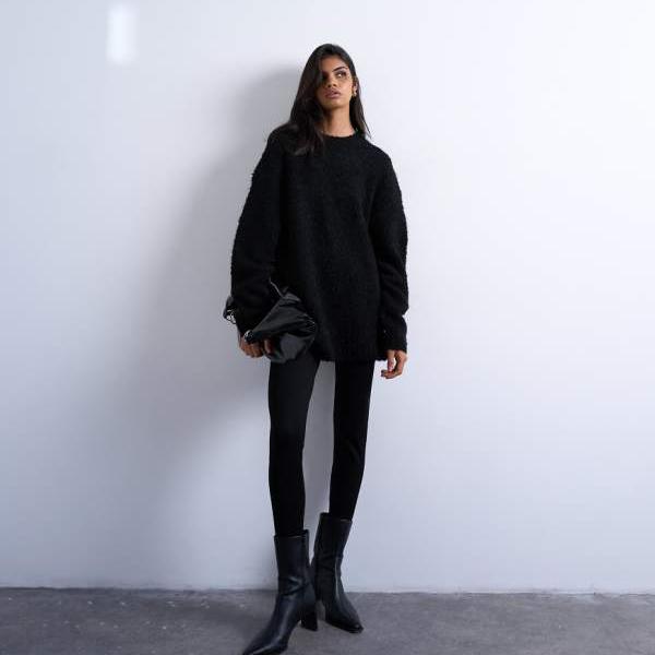 トップショップ Topshop TOPSHOP トップショップのフルレングスヘビーウェイトレギンス（ブラック） パンツ ボトム レディース 女性 インポートブランド 小さいサイズから大きいサイズまで