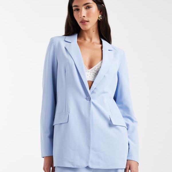 ヴェロモーダ Vero Moda Vero Modaのルーズフィットテーラードブレザーコーデ（ブルネラブルー） アウター レディース 女性 インポートブランド 小さいサイズから大きいサイズまで
