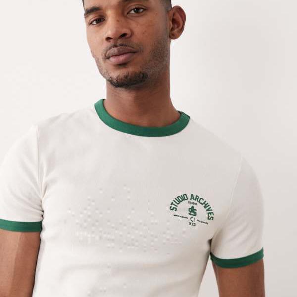 エイソス ASOS asos ASOS DESIGNのヘビーウェイトマッスルフィットプルオーバー。肋筋編み出どころに前胸部グラフィック入り口・入口。 トップス メンズ 成人男性 インポートブランド 弱められた大きさから馬鹿でかい大きさまで