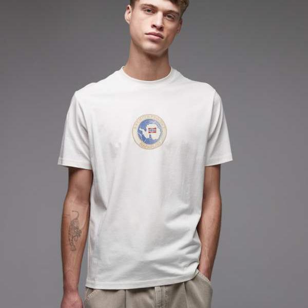ナパピリ NAPAPIJRI Napapijri Napapijri Phos Whisper Tシャツ（ホワイト） トップス メンズ 男性 インポートブランド 小さいサイズから大きいサイズまで