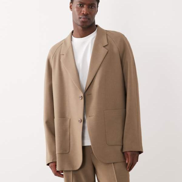 エイソス ASOS asos ASOS DESIGN スラウチオーバーサイズスーツジャケット（キャメル） アウター メンズ 男性 インポートブランド 小さいサイズから大きいサイズまで