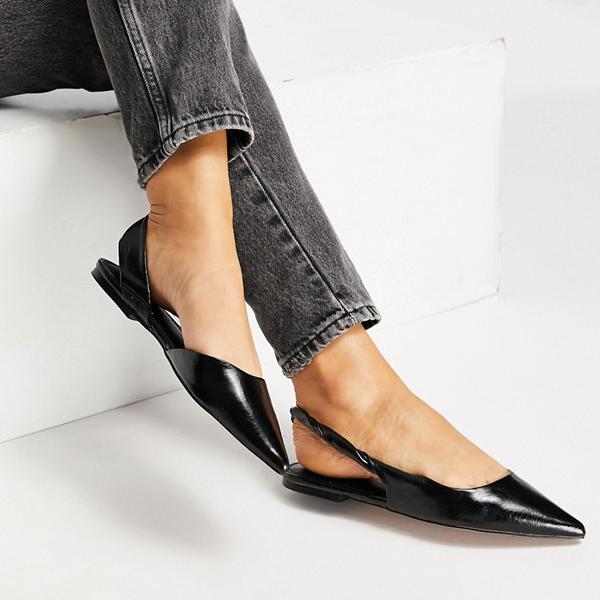 エイソス Asos Asos Asosdesignローンツイストスリングバックバレエシューズブラック 靴 レディース 女性 輸入品ブランド 小さいサイズから嵩高いサイズまで 京都のセレクトショップdivacloset Shirleycalcados Com Br