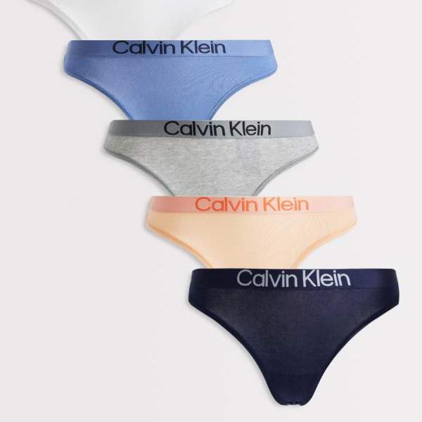カルバンクライン Calvin Klein カルバン・クライン エクストラソフトコットン 5枚組Tうしろ側さる股引き（米国海軍/オレンジ色/薄墨色） 下着類 レディース 亭主もち インポートブランド ごく小さい大きさから大層らしい大きさまで