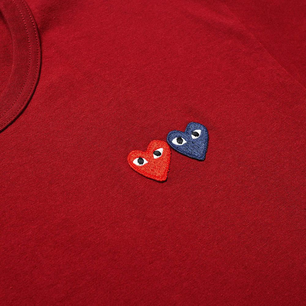 コム デ ギャルソン プレイ Play Comme Des Garcons コムデギャルソンプレイダブルハートtシャツ トップス メンズ 男性 インポートブランド 小さいサイズから大きいサイズまで Rvcconst Com