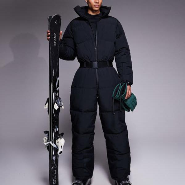 ASOS 4505 スキー 撥水加工 断熱 パファー スキースーツ（ブラック） アウター メンズ 男性 インポートブランド 小さいサイズから大きいサイズまで