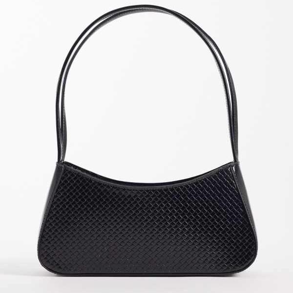 グラマラス Glamorous 愛らしさ的なミニサイズの編み込みショルダーバッグ（黒いこと） 鞄 レディース 亭主もち インポートブランド レディースバッグ-バッグ・小物・ブランド雑貨-ハンドバッグ
