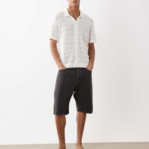 ジャックアンドジョーンズ Jack & Jones ジャック＆ジョーンズ アレックス バギーデニムショーツ ブラックウォッシュ パンツ ボトム メンズ 男性 インポートブランド 小さいサイズから大きいサイズまで