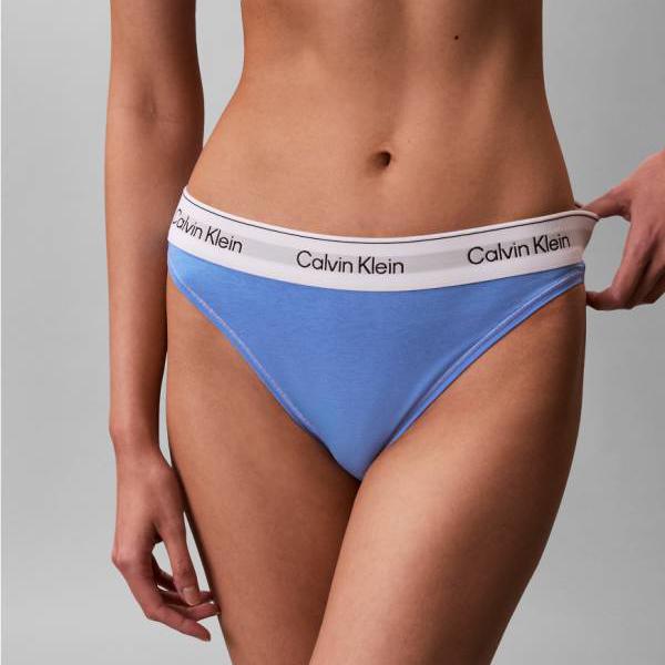 カルバンクライン Calvin Klein カルバン・クライン アイコン コットン モダール ハイレッグ タンガ（ブルー） 下着 レディース 女性 インポートブランド 小さいサイズから大きいサイズまで