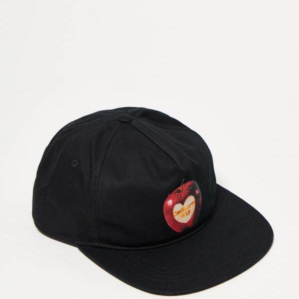 鉄道車両ハート形 Carhartt WIP Carhartt Carhartt WIP スポイルドアップルキャップ（黒いこと） かぶり笠 レディース 成人女性 インポートブランド