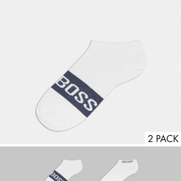 Boss2パックロゴアンクルソックスホワイト 靴下 メンズ 男性 インポートブランド 京都のセレクトショップdivacloset Edmondslawoffice Com