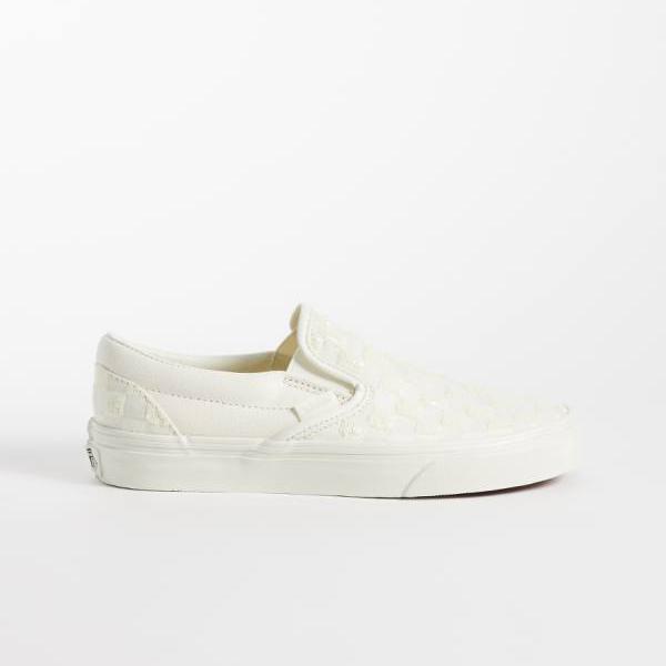 ヴァンズ Vans VANS バンズ オフホワイトのVansクラシックスリッポンチェッカーボードスニーカー 靴 レディース 女性 インポートブランド 小さいサイズから大きいサイズまで|セレクトショップ Diva Closet