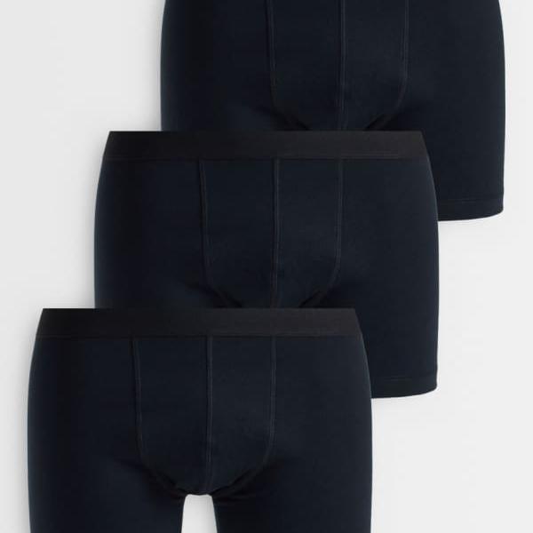 エイソス ASOS asos ASOS DESIGN ブリーザマックス さる股引き 3枚組 黒いこと アンダー御召しもの 下着類 メンズ 成人男性 インポートブランド