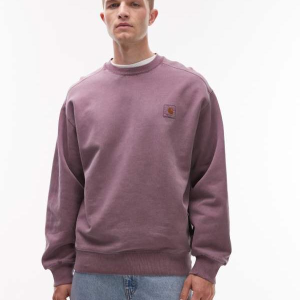 鉄道車両ハート型 Carhartt WIP Carhartt Carhartt WIP ビスタ トレイナー（ウォッシュドパープル） トップス メンズ 成人男性 インポートブランド ごく小さい大いさから惜しみ無い大いさまで スウェット・トレーナー-メンズファッション-トップス