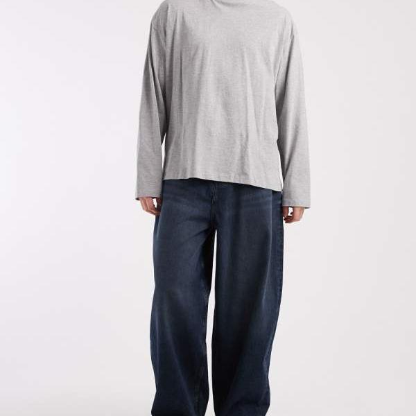 エイソス ASOS asos ASOS DESIGN オーバーサイズ バギージーンズ（ダークウォッシュ インキーブルー） パンツ ボトム メンズ 男性 インポートブランド 小さいサイズから大きいサイズまで