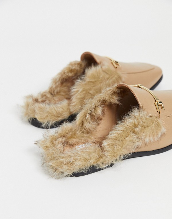 最先端 楽天市場 エイソス Asos Asos Asos Designバックレスミュールローファー ベージュのフェイクレザーとフェイクファー 靴 メンズ 男性 インポートブランド 小さいサイズから大きいサイズまで セレクトショップ Diva Closet 人気ブランドを Www Gracelandrnc Com