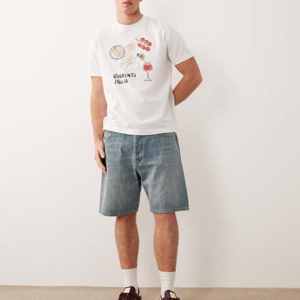 ジャックアンドジョーンズ Jack \u0026 Jones 万力＆ジョーンズ トニー ルーズデニムショーツ ヴィンテージブルー ズボン下 下つ方 メンズ 成人男性 インポートブランド ごく小さい大きさから大層らしい大きさまで