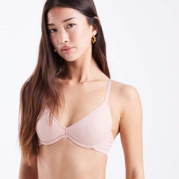 ドリーナ・ノアの軽くパッド入りワイヤー入りプランジブラ(ベージュ) 下着 レディース 女性 インポートブランド 小さいサイズから大きいサイズまで
