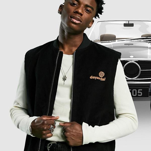 ベスト ジレ 最安価格 エイソス Asos 小さいサイズから大きいサイズまで インポートブランド 男性 メンズ トップス Asosdayソーシャルコードジレット Asos