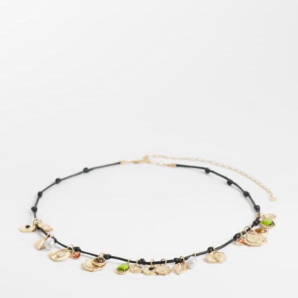 エイソス ASOS asos ASOS DESIGNのロープベルト（チャーム付き、ブラック） ベルト レディース 女性 インポートブランド