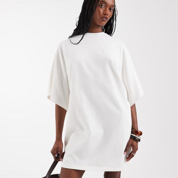 エイソス ASOS asos ASOS DESIGN トール大きさ バットウィング プルオーバーミニお召しもの（石ころ色合い） 衣装 レディース お上さん インポートブランド たわい無い大きさから気が大きい大きさまで