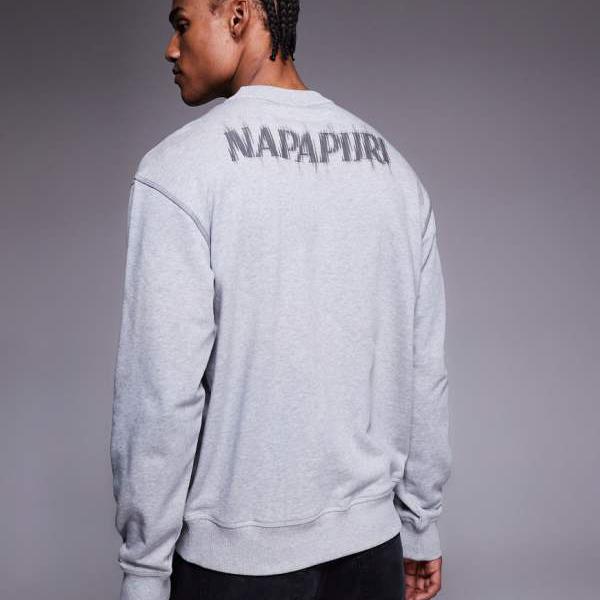 ナパピリ NAPAPIJRI Napapijri ナパピリ アンブラ スウェットシャツ ライトグレー トップス メンズ 男性 インポートブランド 小さいサイズから大きいサイズまで|セレクトショップ Diva Closet