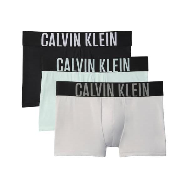 カルバンクライン Calvin Klein カルバン・クライン インテンスパワー さる股引き 3枚組（薄墨色/アクア/黒いこと） 肌付き メンズ 成人男性 インポートブランド たわい無い大きさから気が大きい大きさまで