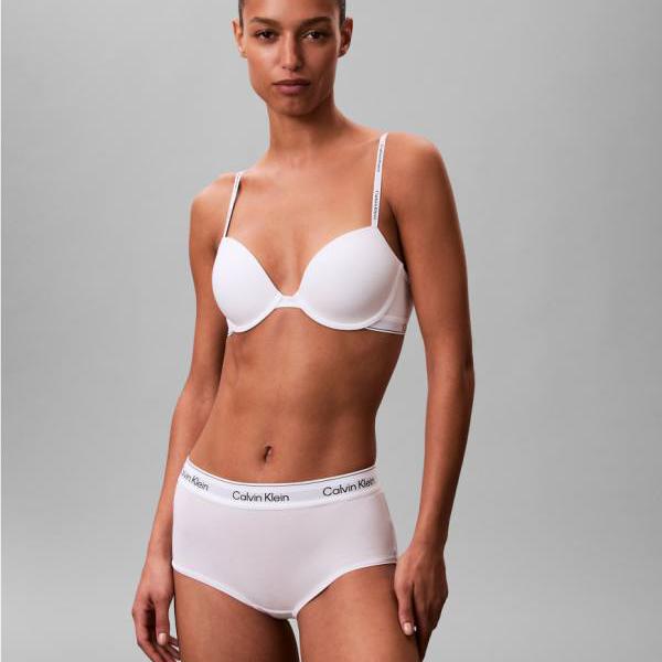 カルバンクライン Calvin Klein カルバン・クライン アイコン コットン モダール Tシャツ ブラ（ホワイト） トップス レディース 女性 インポートブランド 小さいサイズから大きいサイズまで
