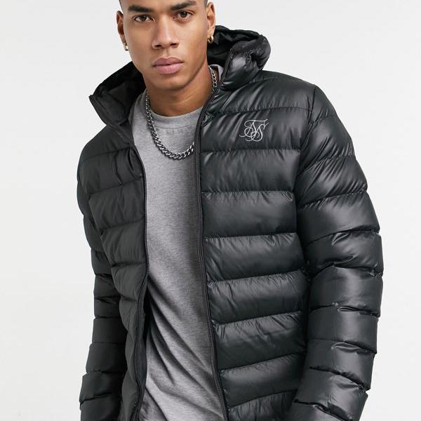 Seal限定商品 シックシルク Siksilk マットブラックのsiksilk雰囲気リブ編みフグジャケット アウター メンズ 男性 インポートブランド 小さいサイズから大きいサイズまで 希少 Www Toyotires Ca