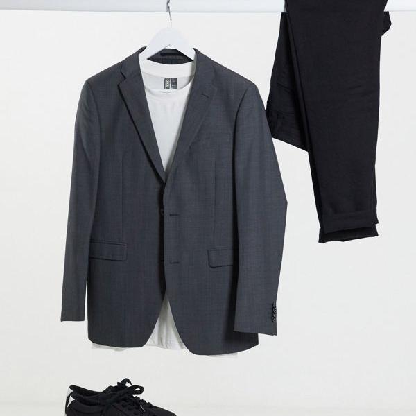 25 Off コート ジャケット アウター グレーのエスプリスリムフィットスーツジャケット Esprit エスプリ メンズ 小さいサイズから大きいサイズまで インポートブランド 男性 Dgb Gov Bf