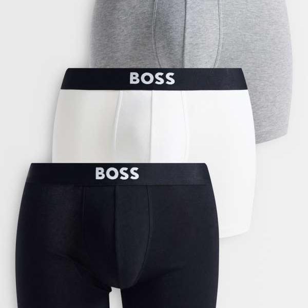 BOSS One ボクサーブリーフ 3枚組（黒いこと、白いこと、薄墨色）  はだ着 メンズ 成人男性 インポートブランド 小っちゃい大いさから馬鹿でかい大いさまで