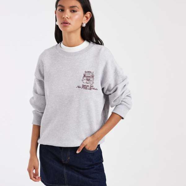ガント Gant ガントのロゴ入りスウェットシャツ（グレー） トップス レディース 女性 インポートブランド 小さいサイズから大きいサイズまで｜セレクトショップ　Diva　Closet