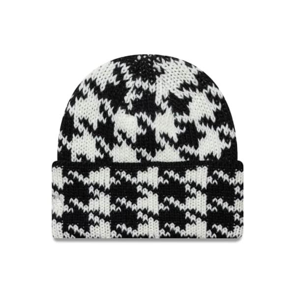 ニューエラ New Era NEW ERA ニューエラ レディース チャンキーニット ハウンドトゥー ビーニー ブラック/ホワイト 帽子 レディース 女性 インポートブランド