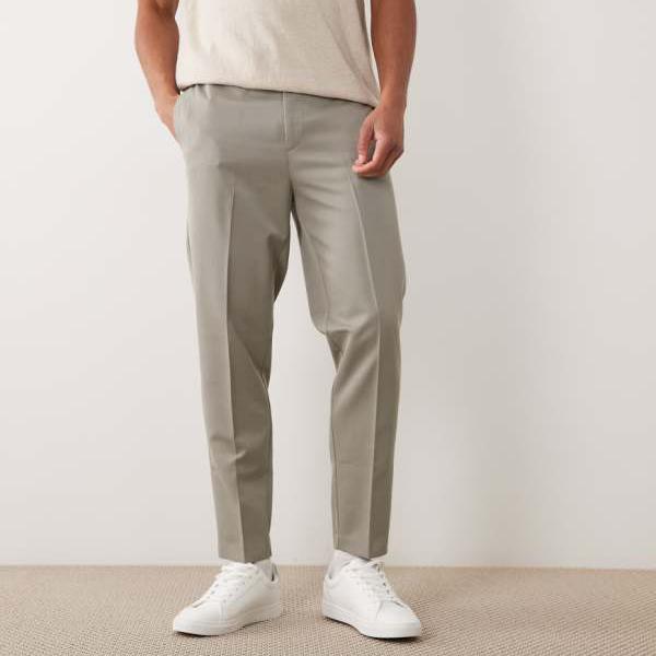 エイソス ASOS asos ASOS DESIGN スマートテーパードパンツ（サルヴィア緑であること） ズボン下 下つ方 メンズ 成人男性 インポートブランド ごく小さい大きさから大層らしい大きさまで