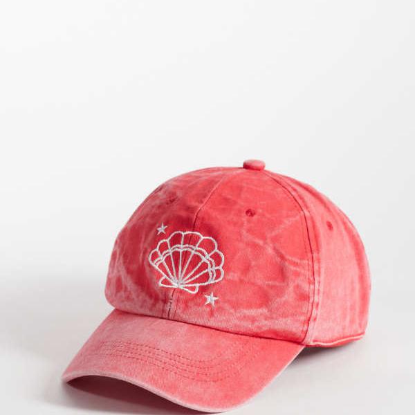 サウス砂浜 SOUTH BEACH South Beach サウス砂浜刺しゅう入り口・入口貝殼旗がしら（ウォッシュドレッド） かぶり笠 レディース 成人女性 インポートブランド