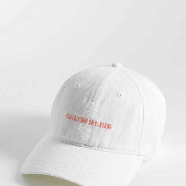カルバンクライン Calvin Klein カルバン・クラインのグラフィック旗がしら（白いこと） かぶり笠 レディース 成人女性 インポートブランド