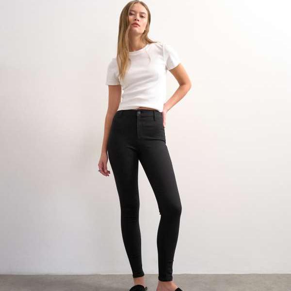 トップショップ Topshop TOPSHOP トップショップ ジョニ ハイライズ スキニージーンズ（ブラック） ボトム パンツ レディース 女性 インポートブランド 小さいサイズから大きいサイズまで