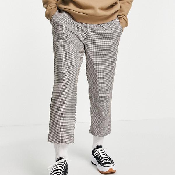 ヴィンテージ サプライ Vintage Supply ヴィンテージサプライカジュアルウーブンチェックパンツブラウン パンツ ボトム メンズ 男性 インポートブランド 小さいサイズから大きいサイズまで septicin Com